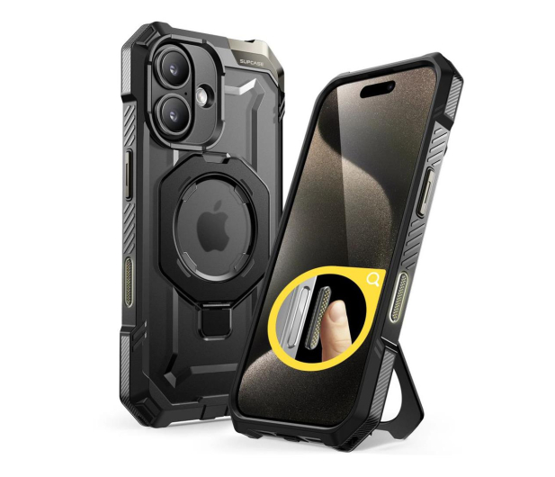 Supcase Ub Grip Mag Magsafe do iPhone 16 Black - 1285279 - zdjęcie